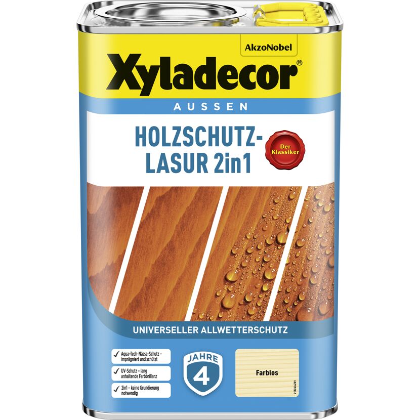 Xyladecor Holzschutz-Lasur 2in1 farblos