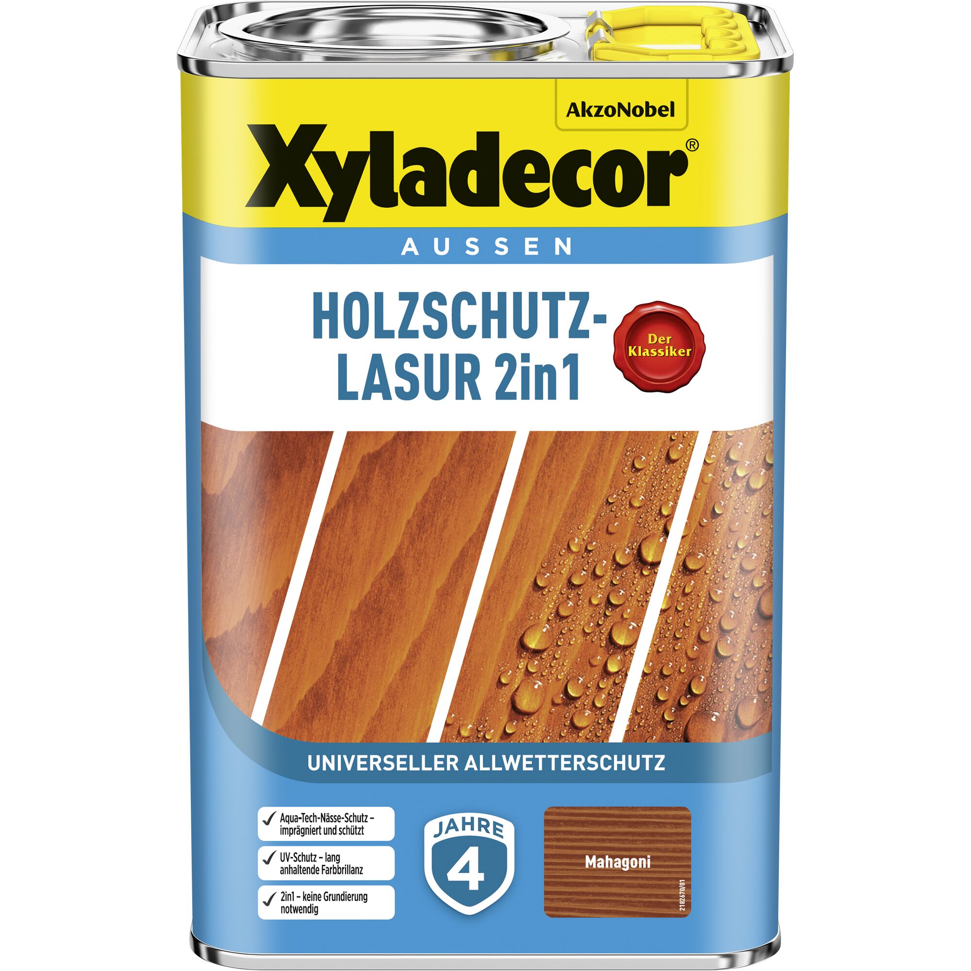 Xyladecor Holzschutz-Lasur 2in1 Mahagoni