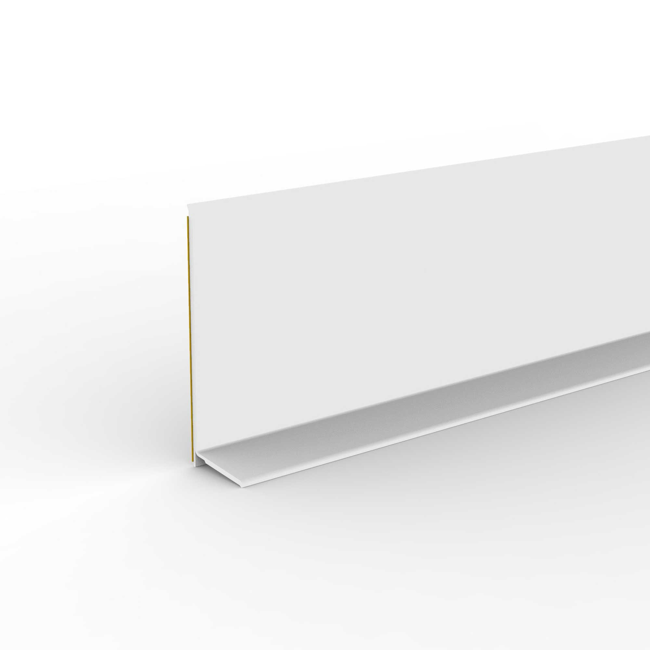 Bild von Weichsockelleiste 'Basic' weiß 25000 x 50 x 15 mm