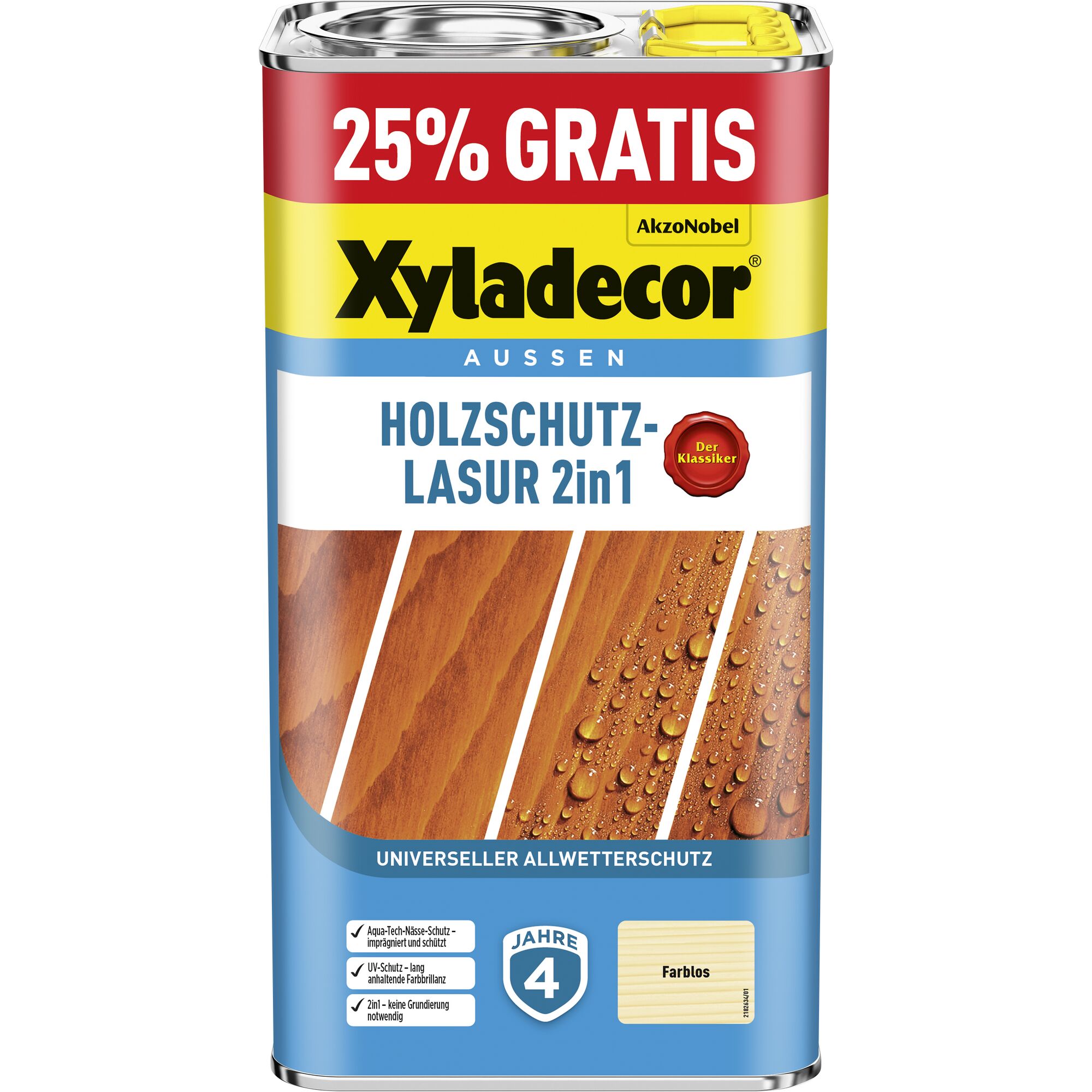 Xyladecor Holzschutz-Lasur 2in1 farblos