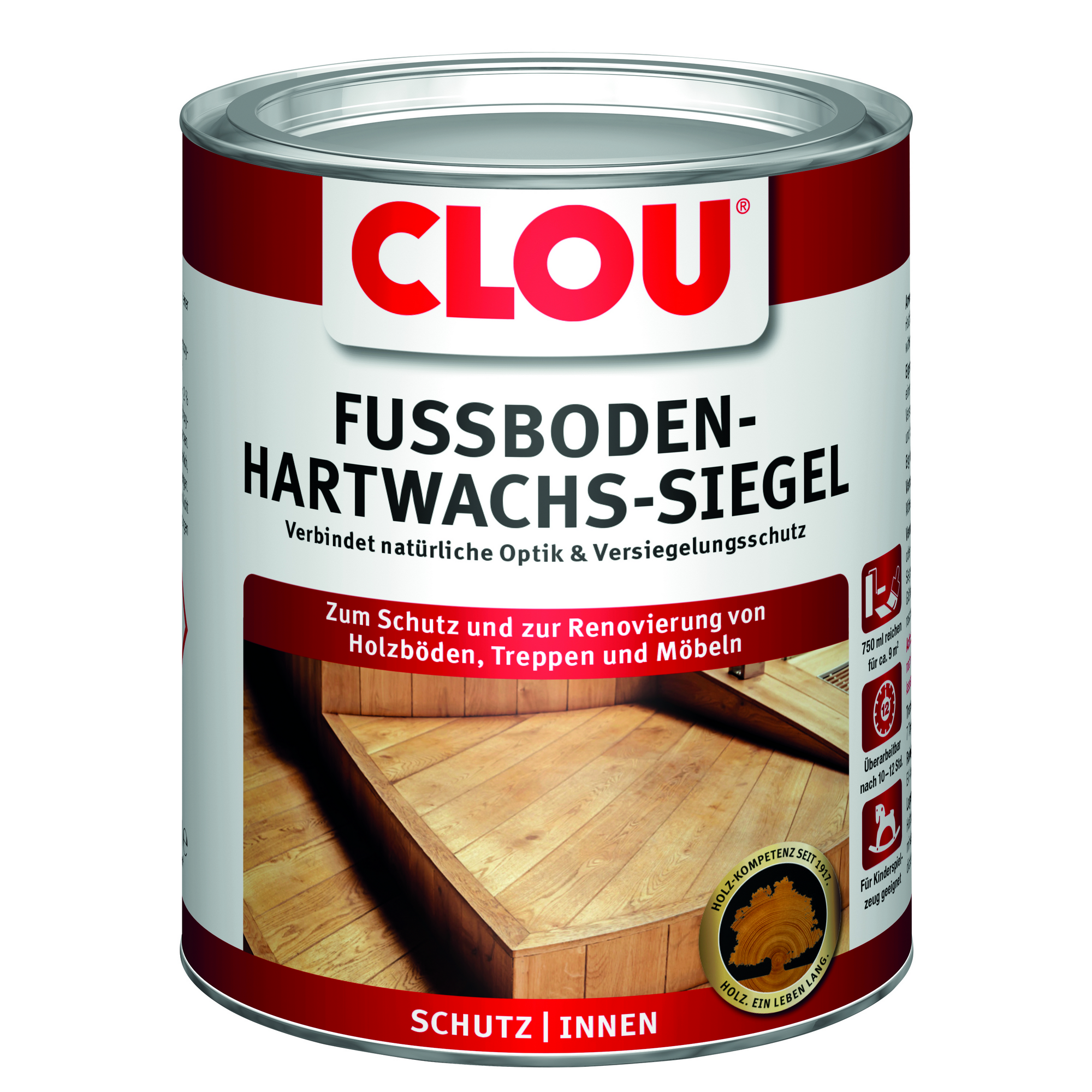 Fußboden-Hartwachs-Siegel transparent 750 ml + product picture