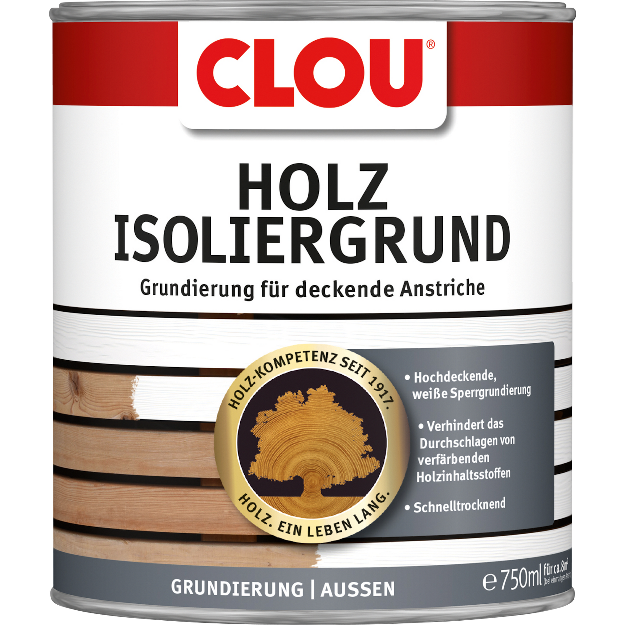 Holz Isoliergrund weiß 750 ml + product picture