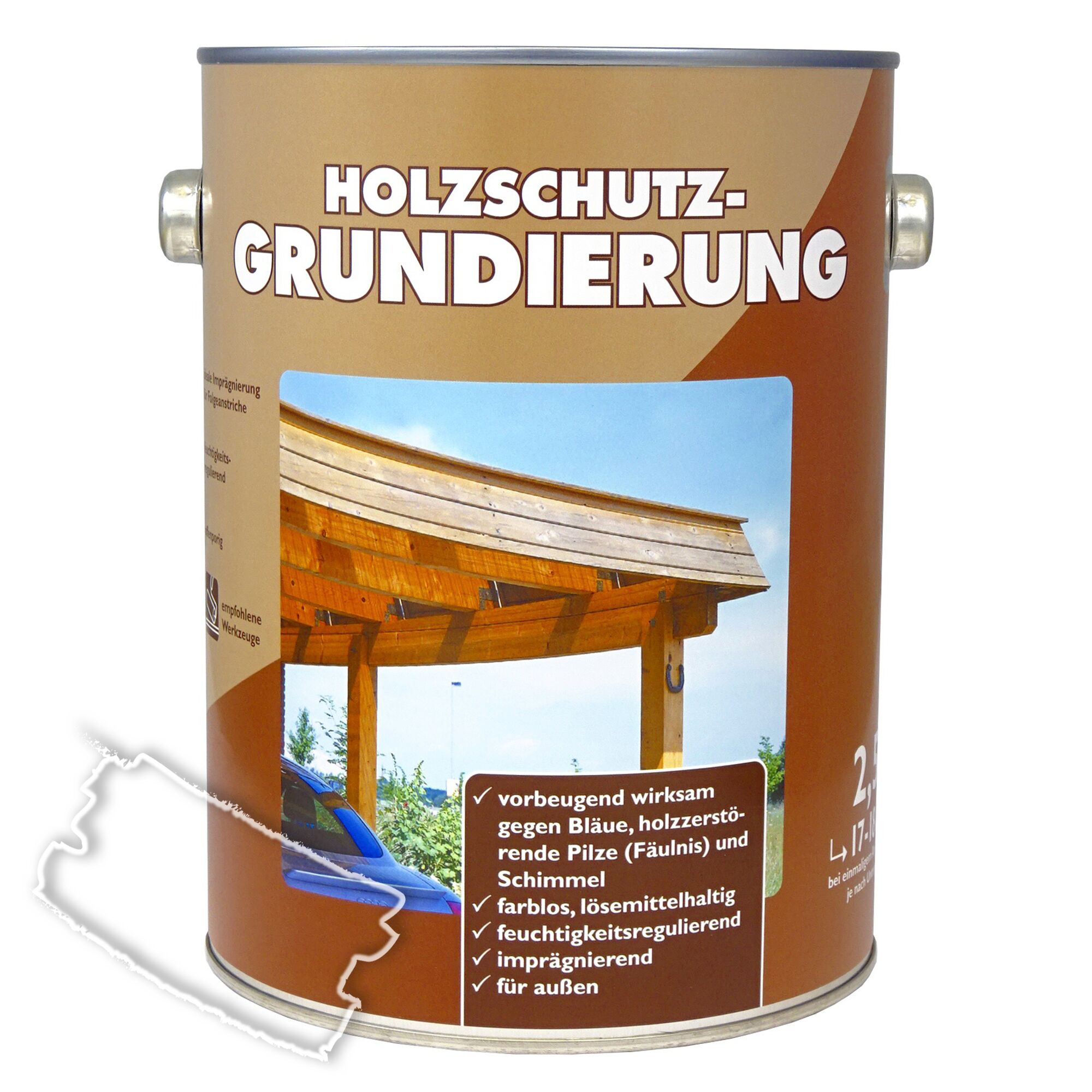 Dose Holzschutzgrundierung für außen