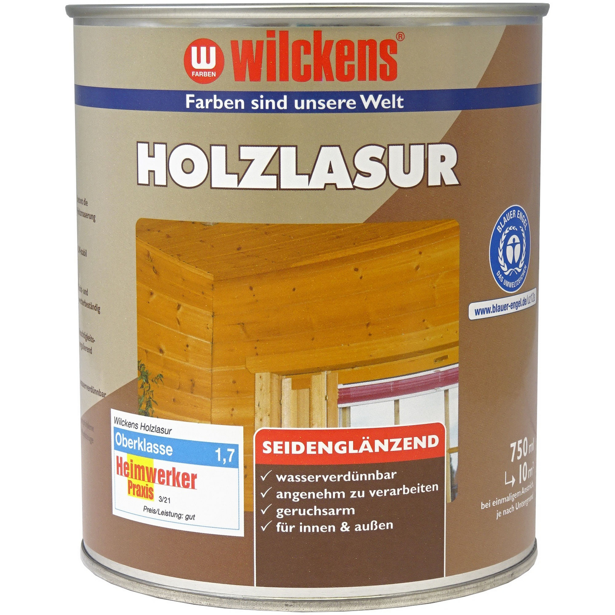 Holzlasur silbergrau 750 ml + product picture
