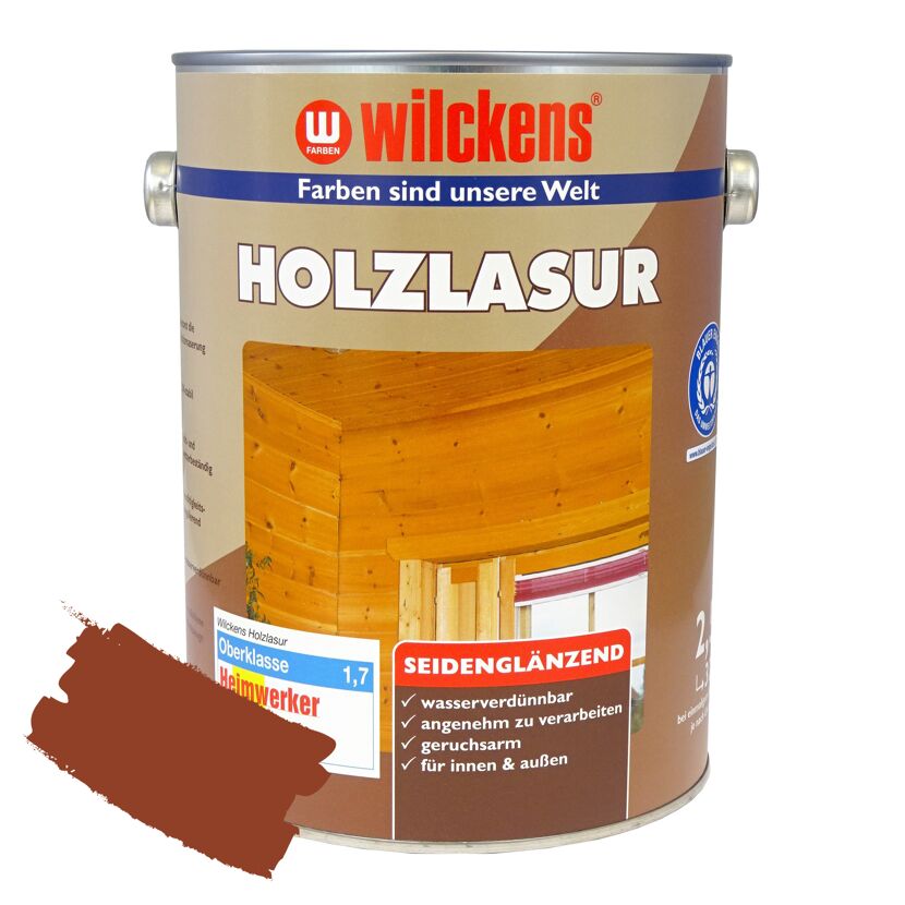 Wilckens Holzlasur in Rotbraun