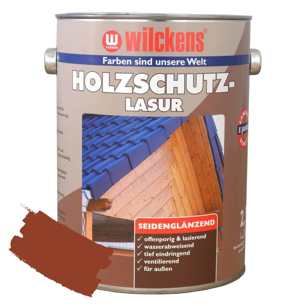 Wilckens Holzschutzlasur in rotbraun