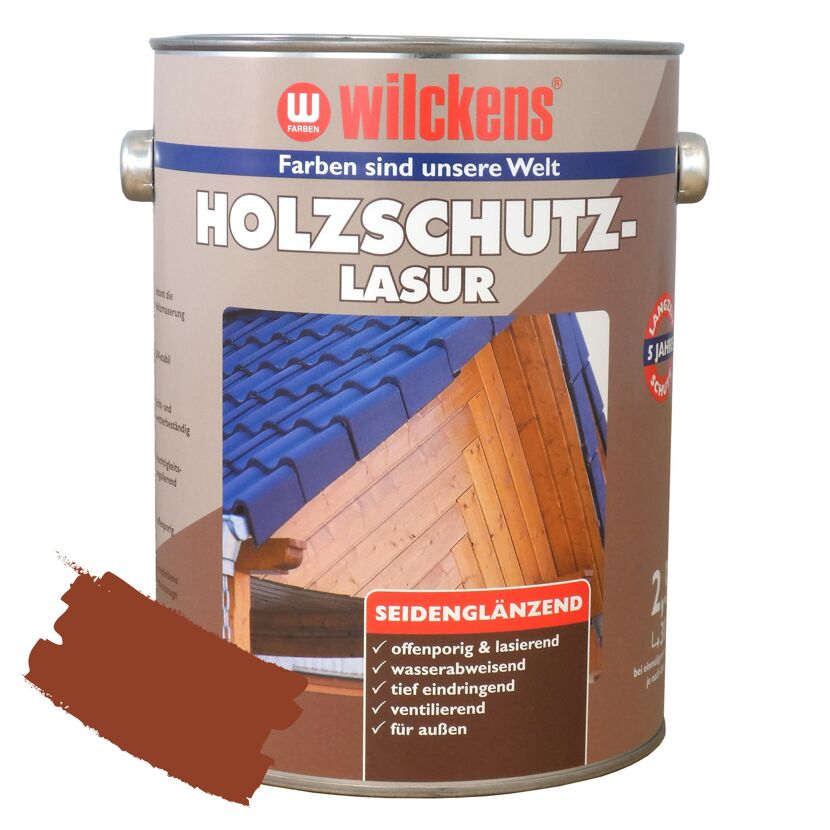 Wilckens Holzschutzlasur in rotbraun