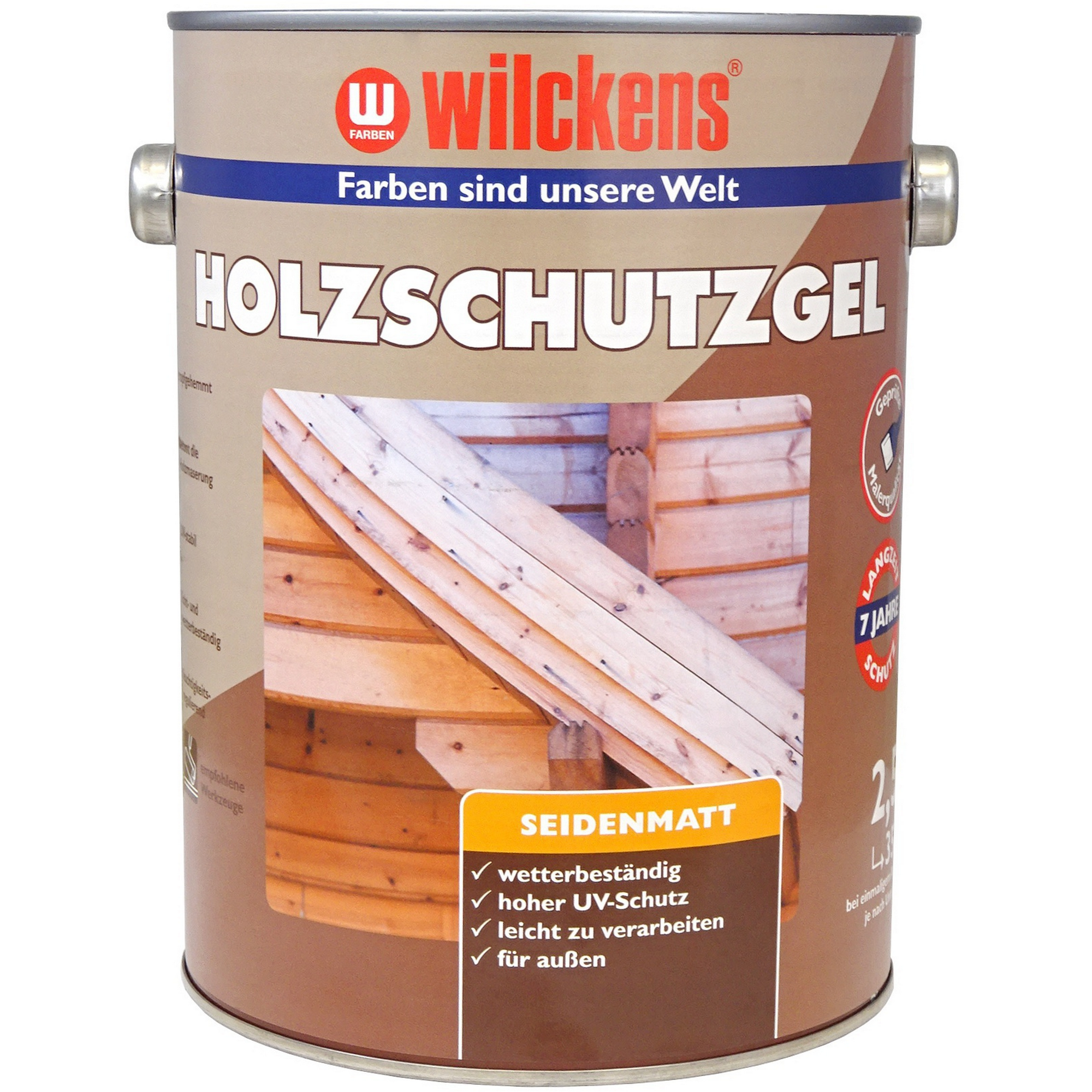 Holzschutzgel nussbaumfarben seidenmatt 2,5 l