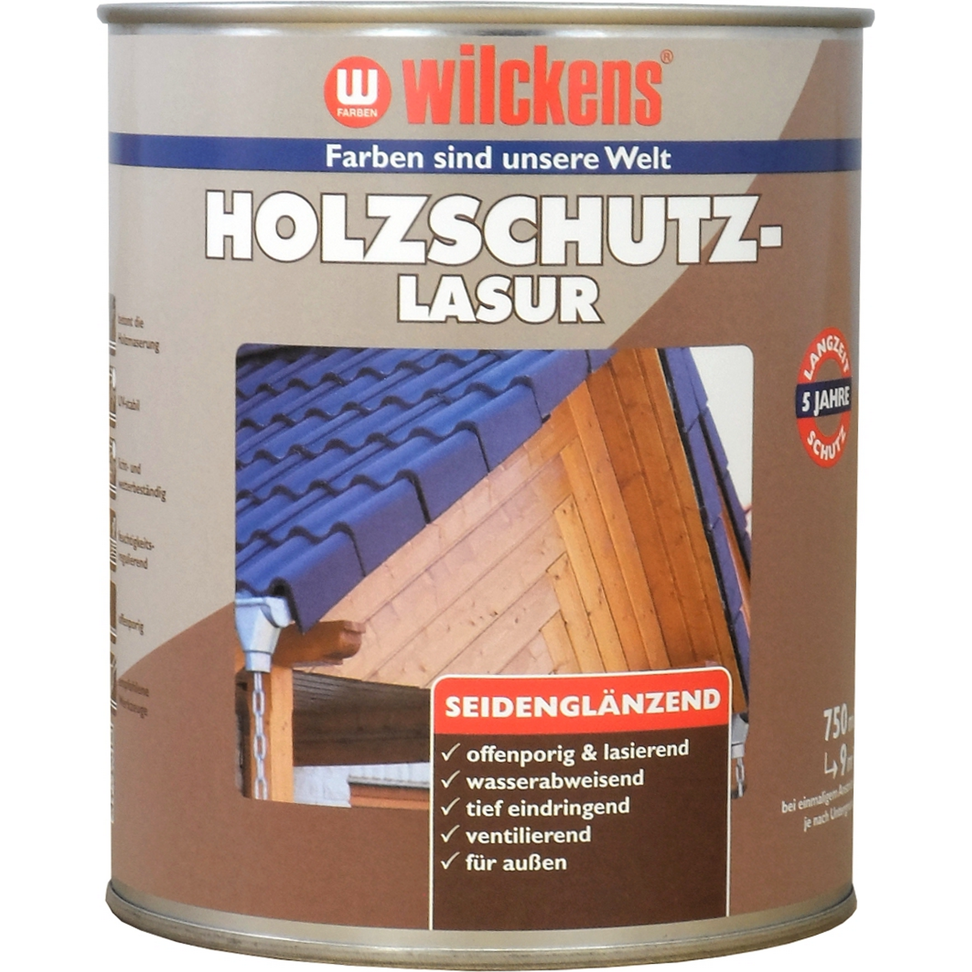 Holzschutzlasur mahagonifarben 750 ml + product picture