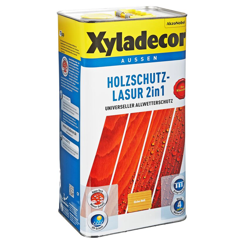 Xyladecor Holzschutz-Lasur 2in1, Eiche-Hell