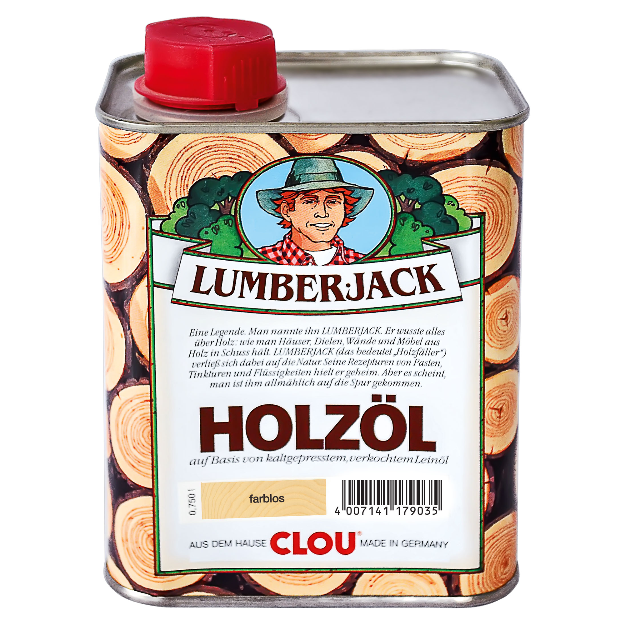 Clou Holzöl "Lumberjack" farblos 0,75 l