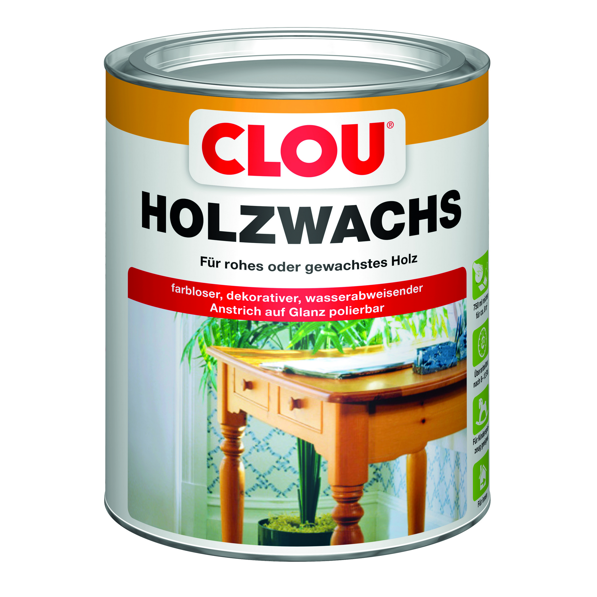 Holzwachs transparent 750 ml + product picture