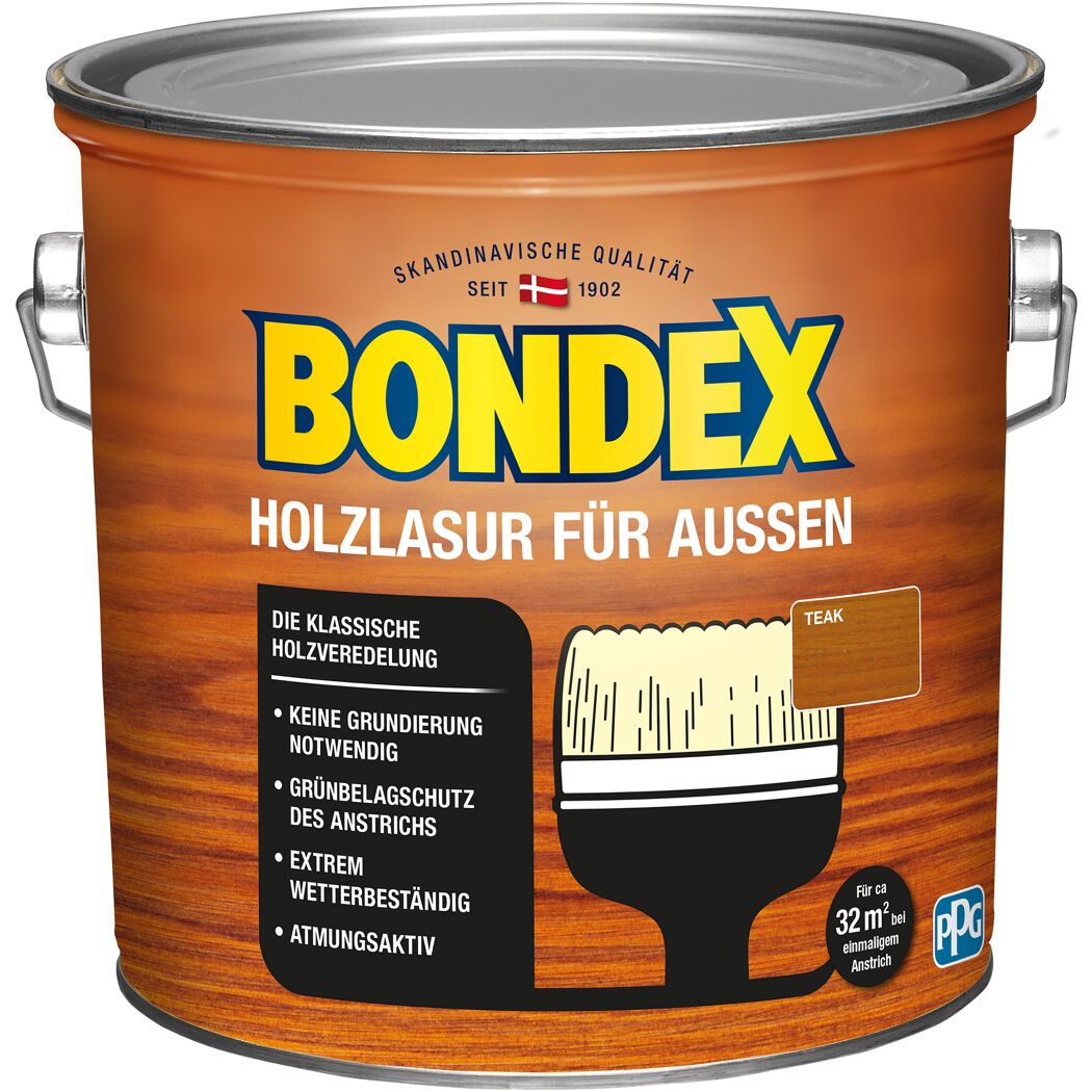Bondex Holzlasur für außen Teak 0,75l
