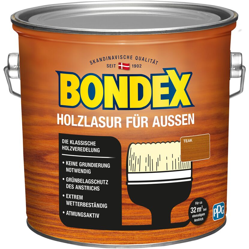 Bondex Holzlasur für außen Teak 0,75l