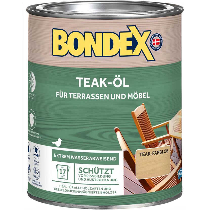 Bondex Teak-Öl für Terrassen und Möbel