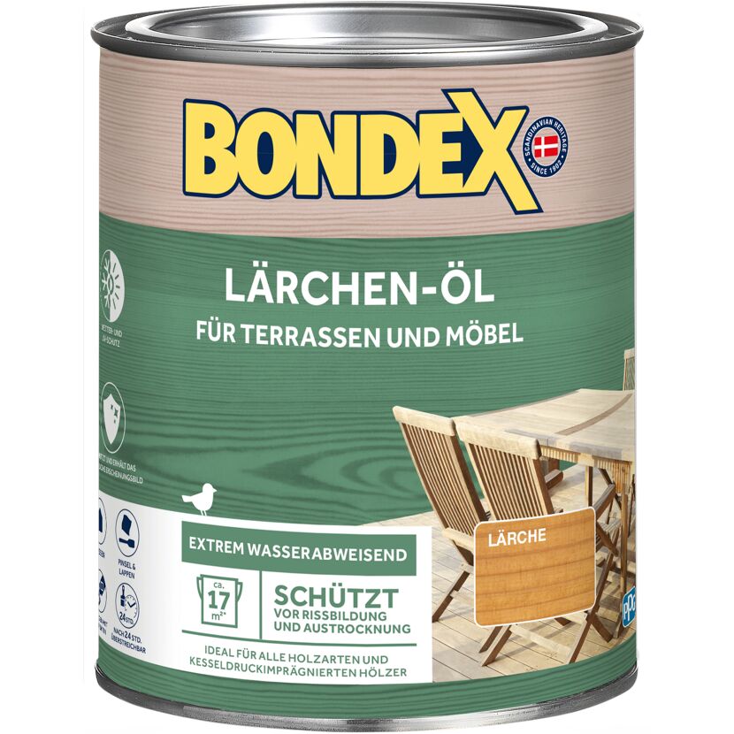 Bondex Lärchenöl für Terrassen und Möbel