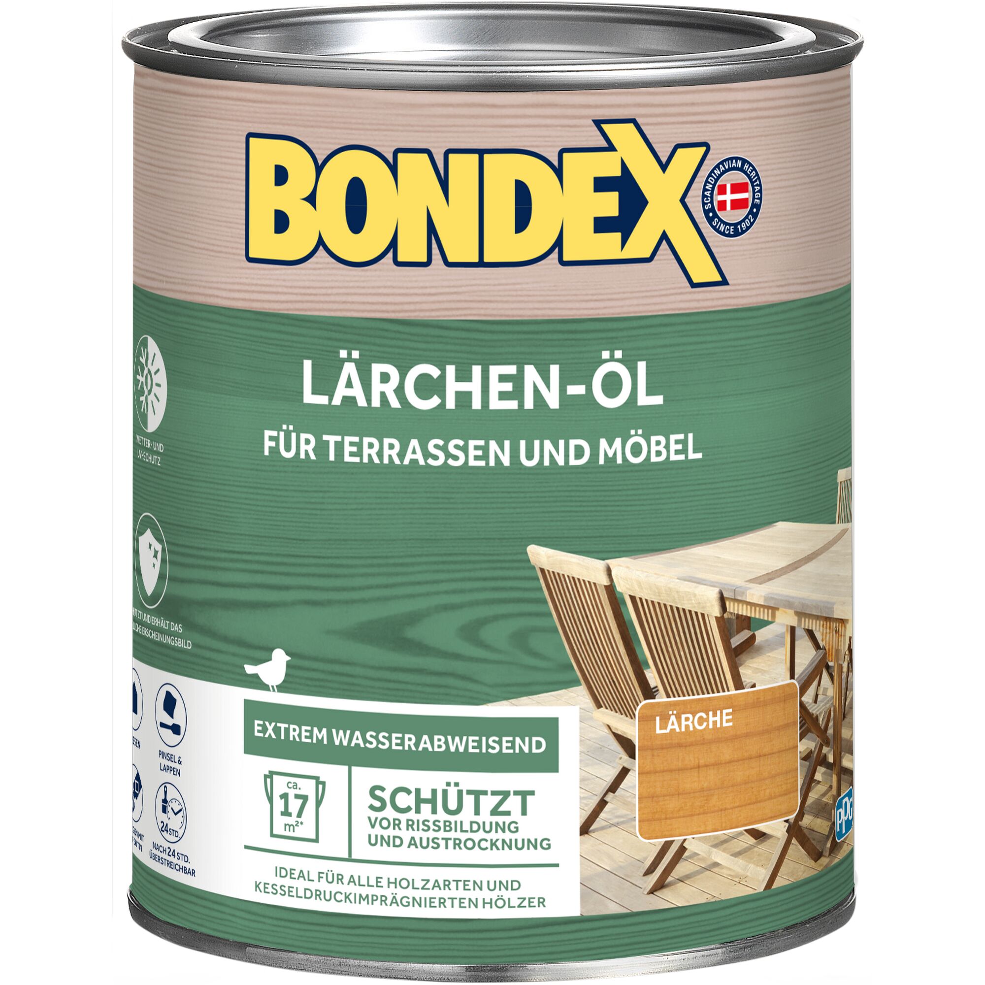 Bondex Lärchenöl für Terrassen und Möbel