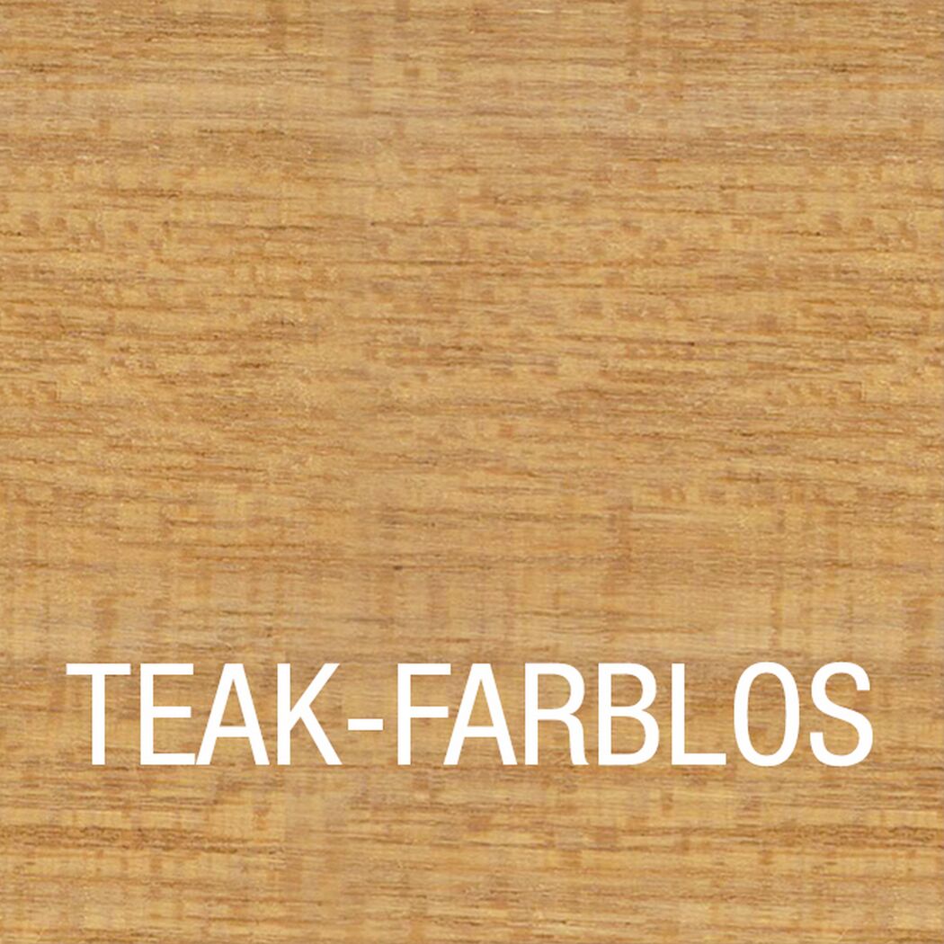 Teakholz, farblos