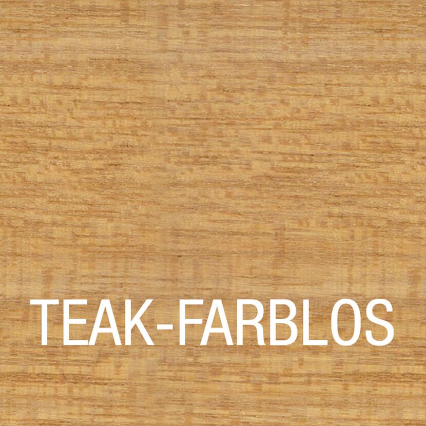 Teakholz, farblos