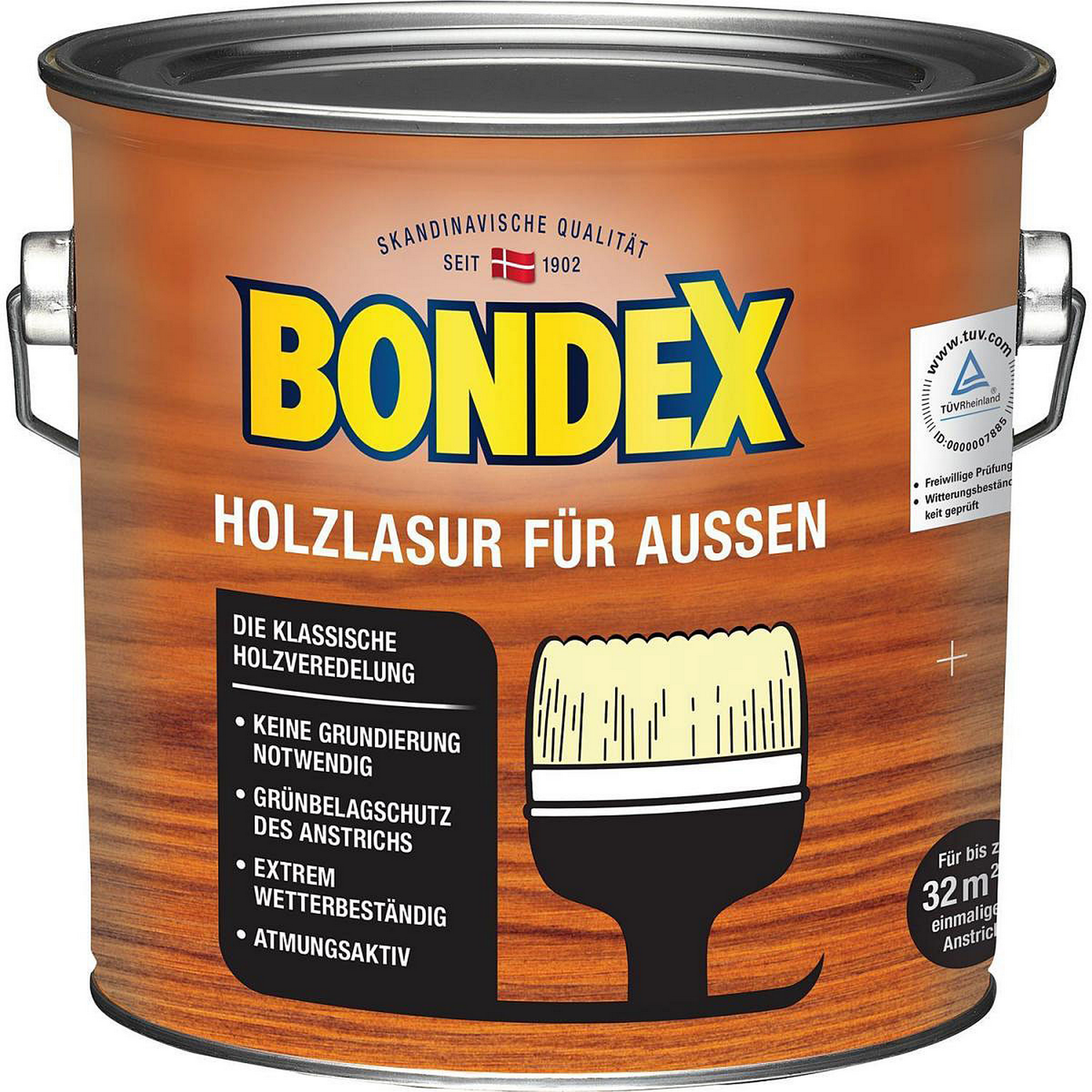 Bondex Holzlasur für Außen Ebenholz 2,5 l ǀ toom Baumarkt