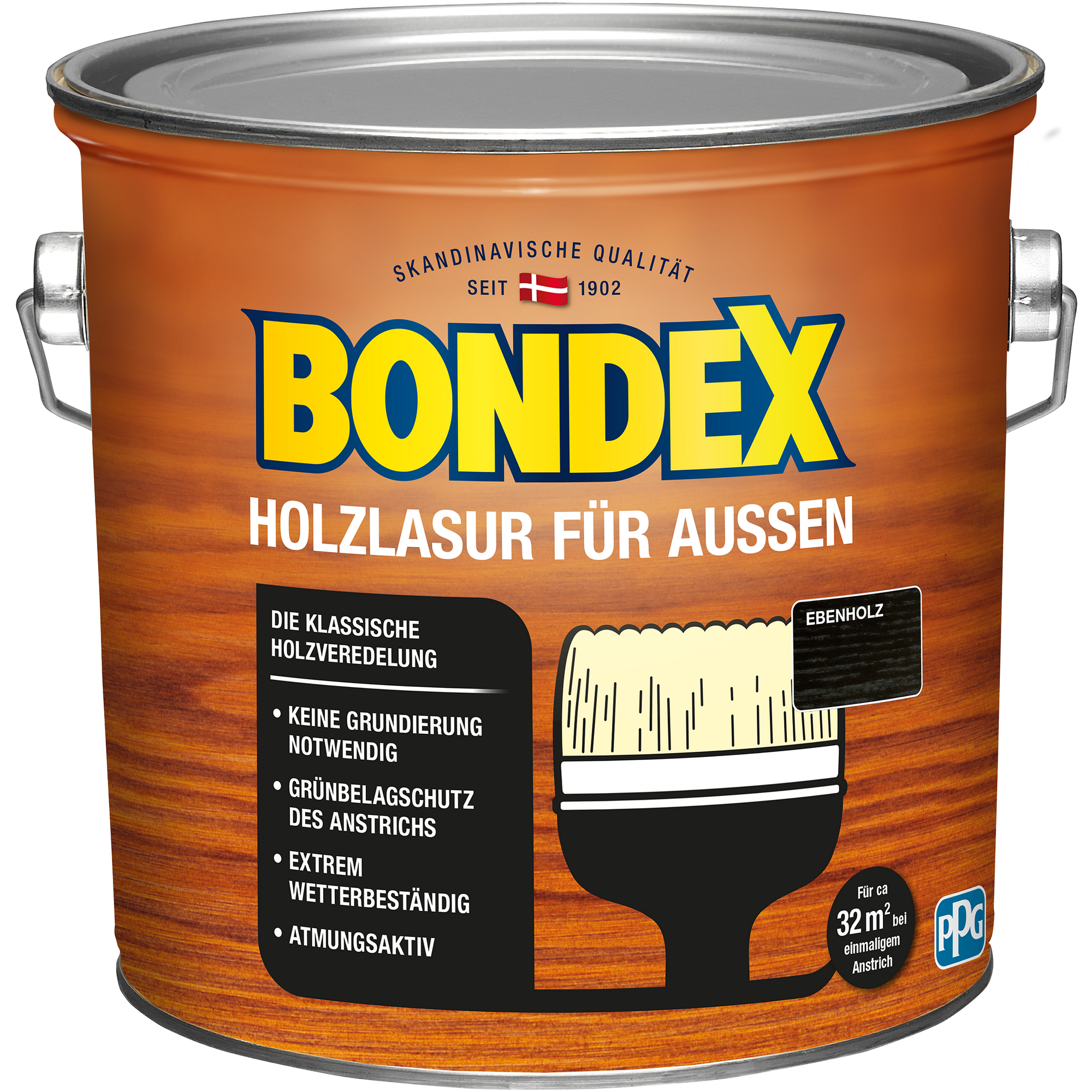 Bondex Holzlasur ebenholzfarben 2,5 l