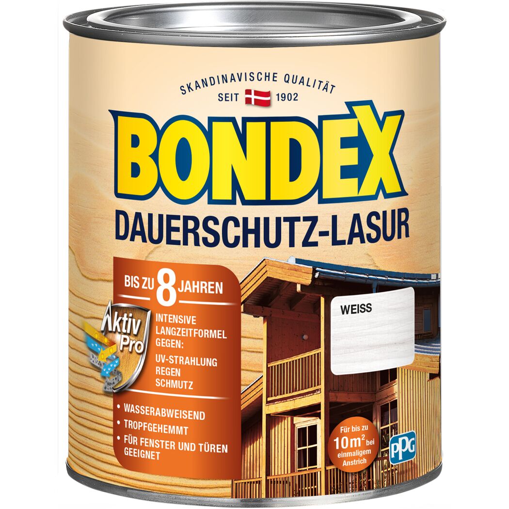 Bondex Dauerschutz-Lasur weiß