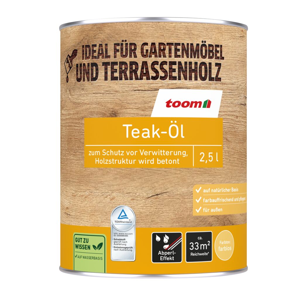 Teak-Öl transparent 2,5 l