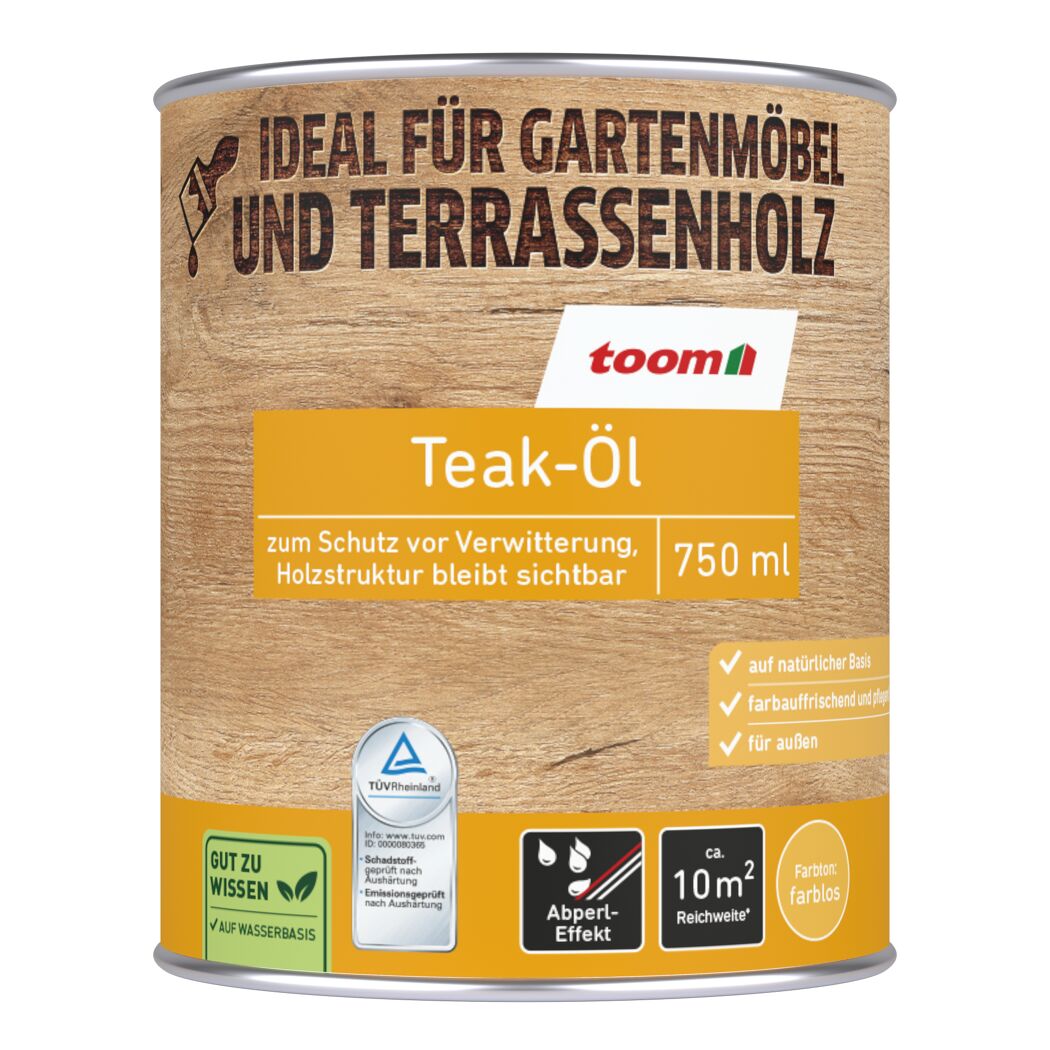 Teak-Öl transparent 750 ml