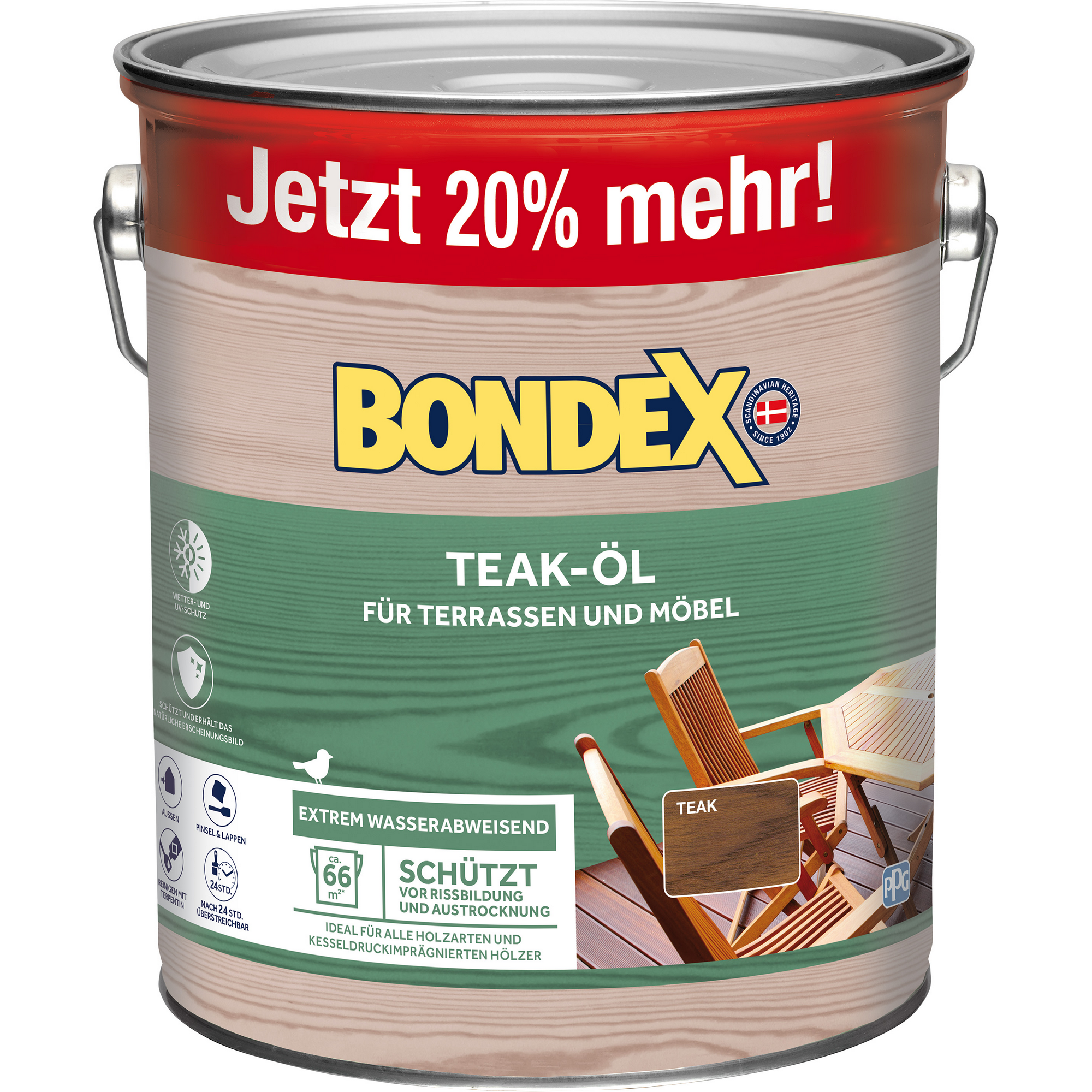 Holzöl teakfarben 3 l