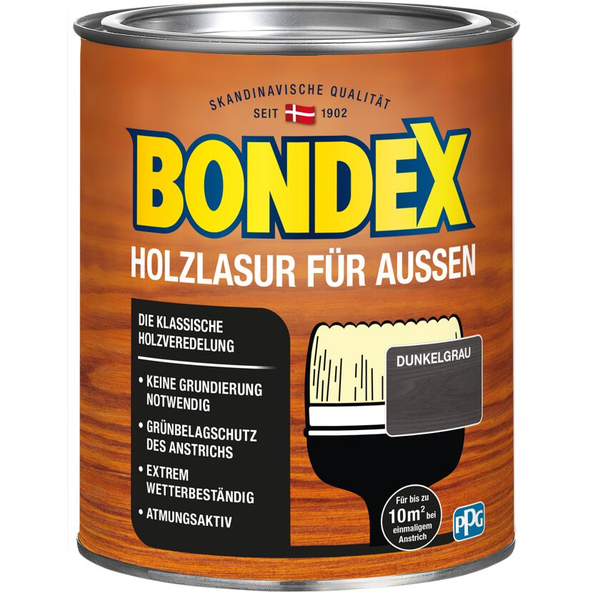 Bondex Holzlasur dunkelgrau