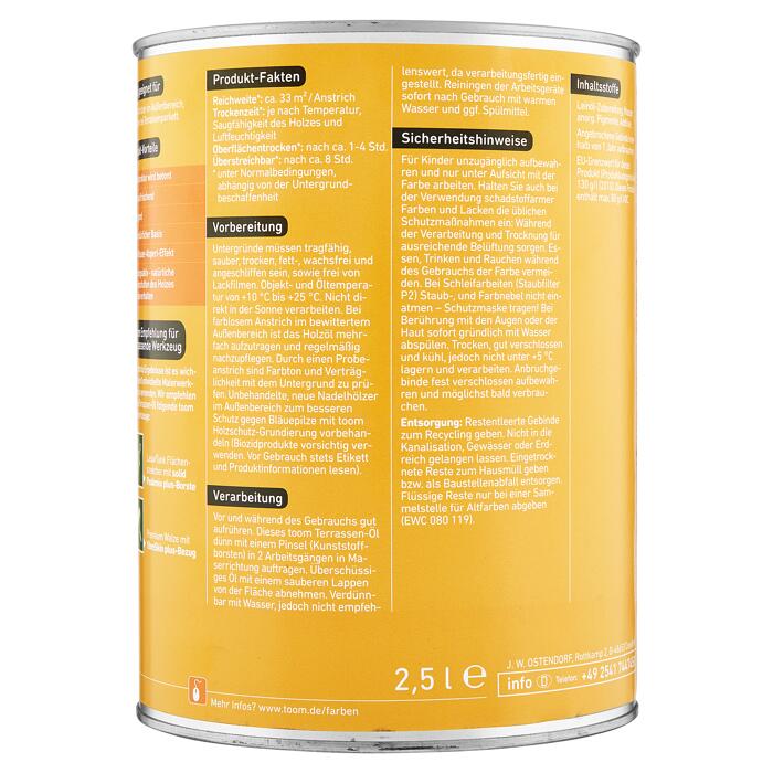 toom Terrassen-Öl Teak 2500 ml