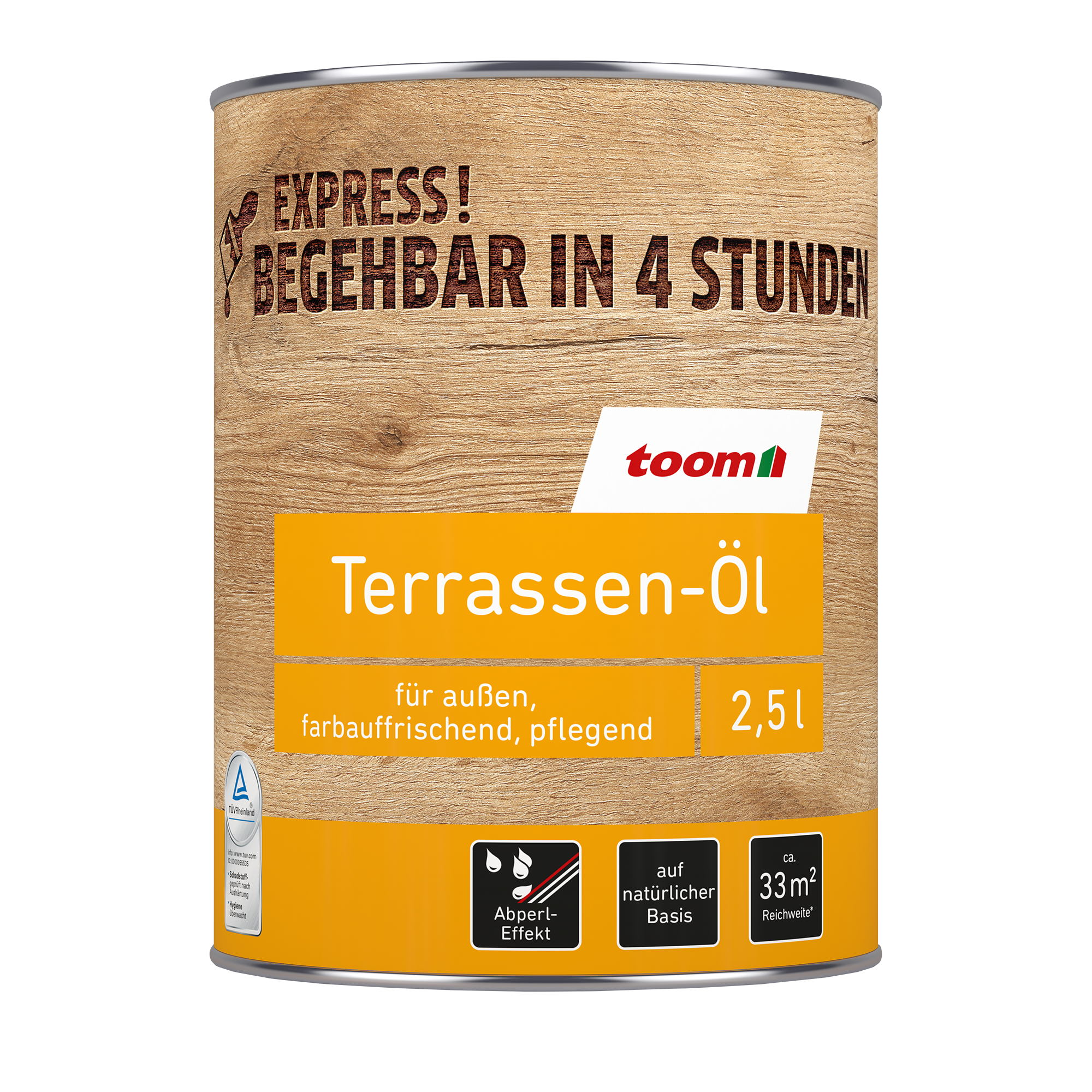 Terrassen-Öl 'Natur' beige 2,5 l + product picture