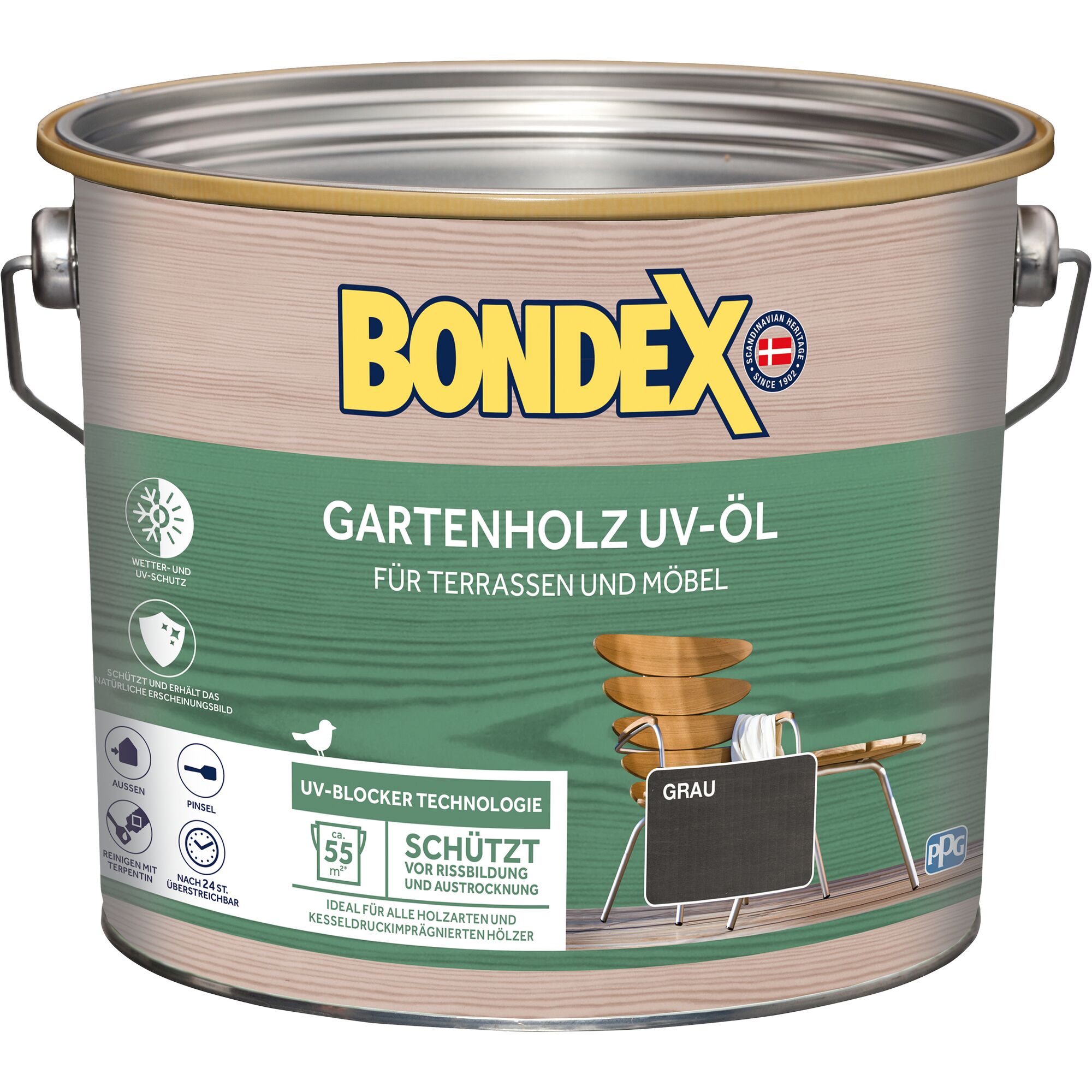 Bondex Gartenholz UV-Öl grau