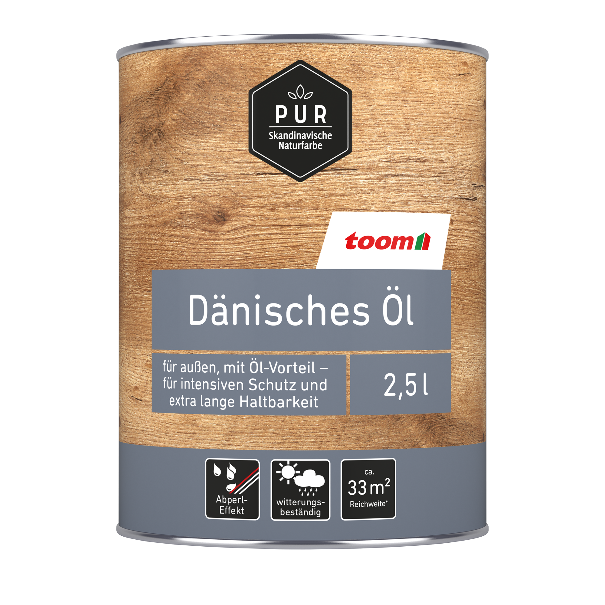 Dänisches Öl 'Natur' beige 2,5 l + product picture