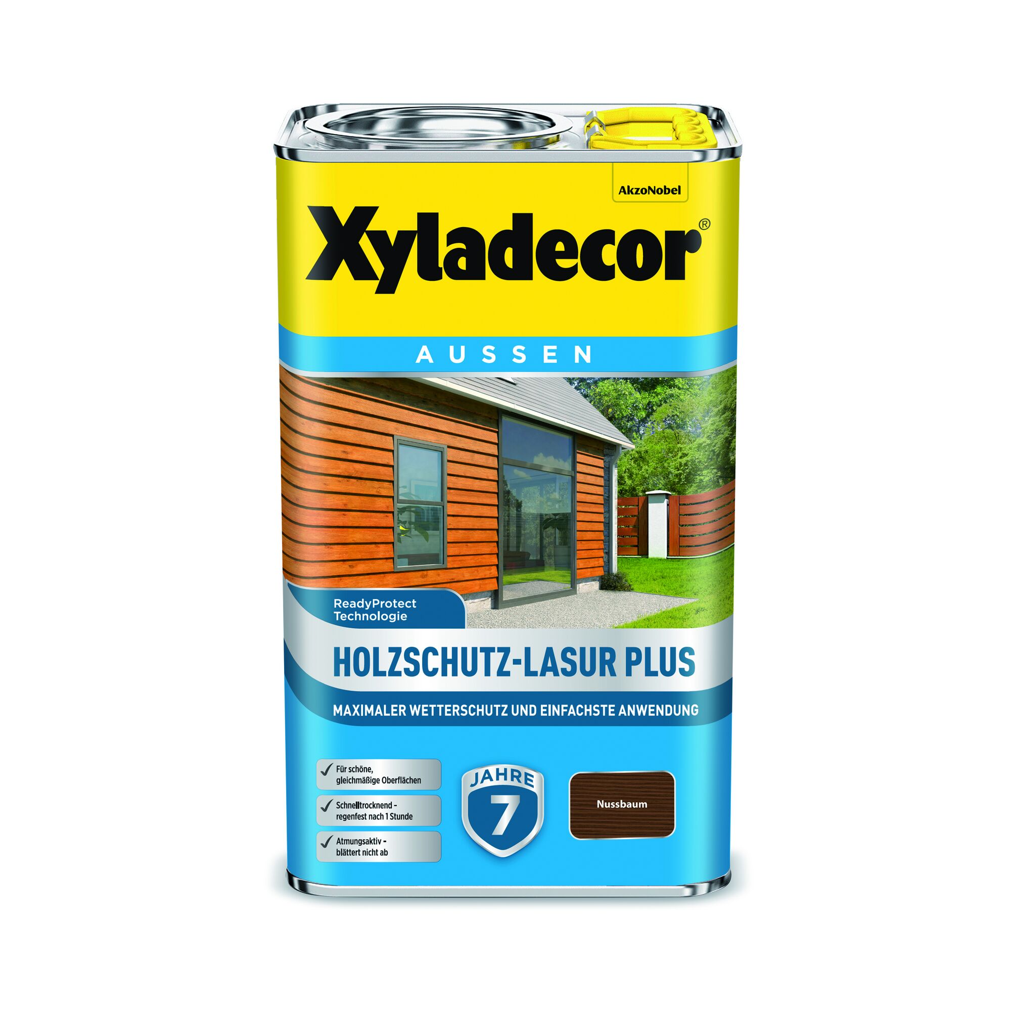 Xyladecor Holzschutz-Lasur Plus Nussbaum