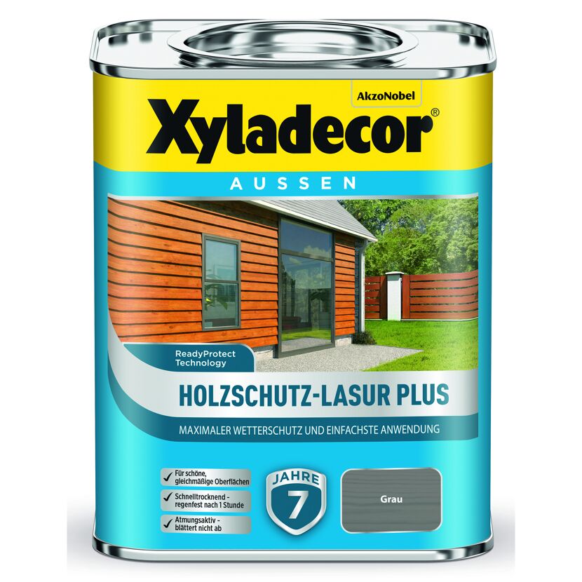 Xyladecor Holzschutz-Lasur Plus grau