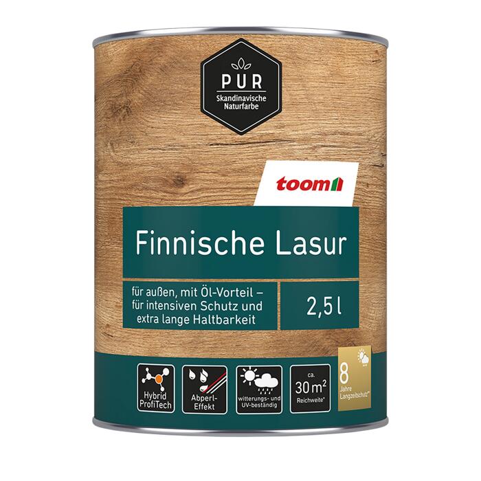 Finnische Lasur Palisanderfarben 2 5 L ǀ Toom Baumarkt