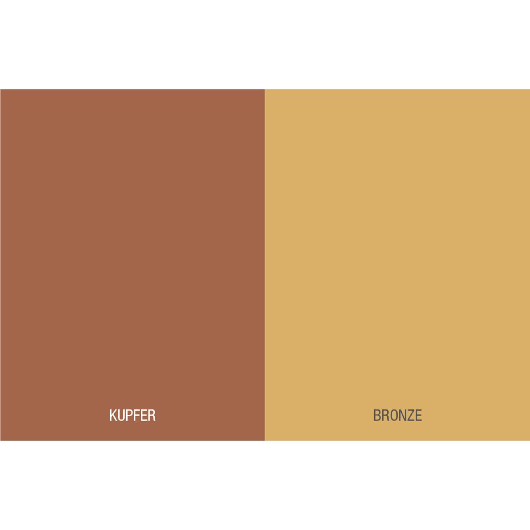 Kupfer und Bronze Farbfelder