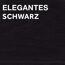 Schwarze Fläche mit der Aufschrift "Elegantes Schwarz"
