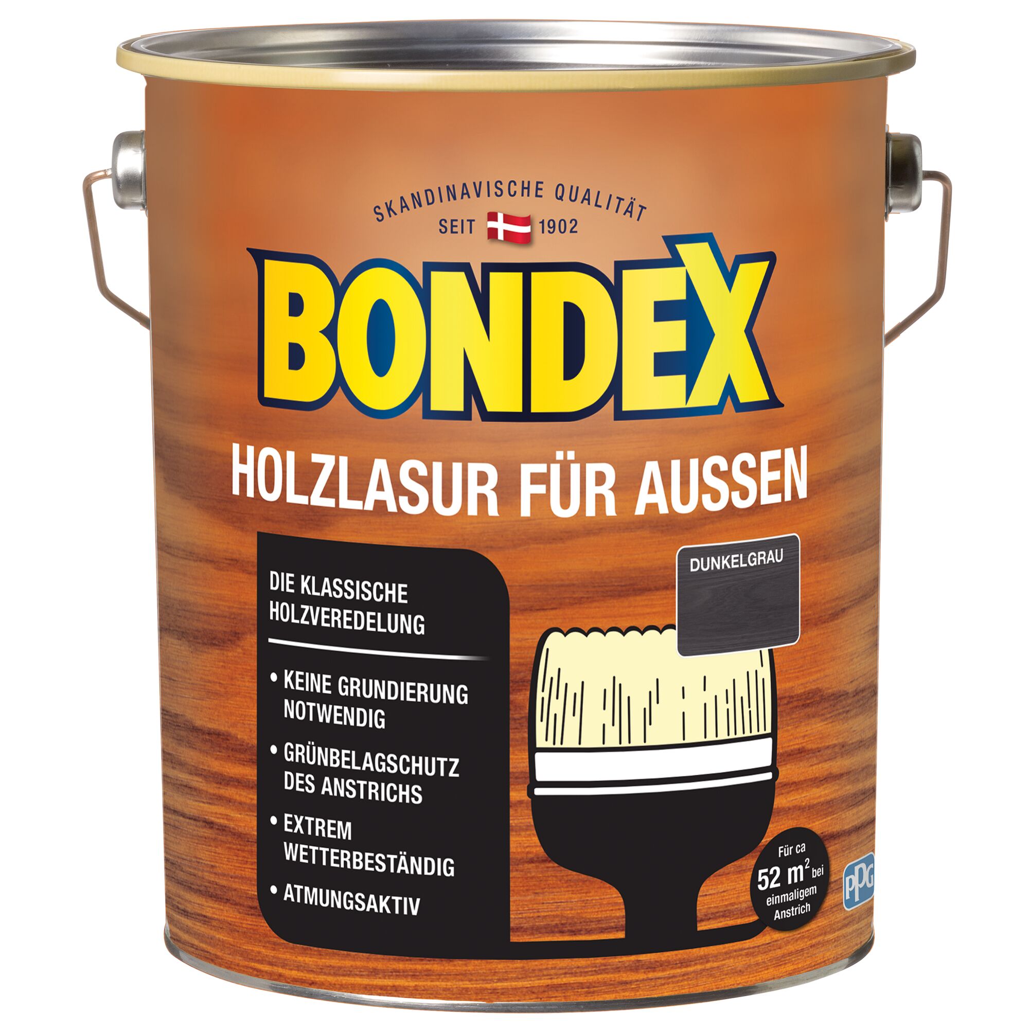 Bondex Holzlasur für außen dunkelgrau