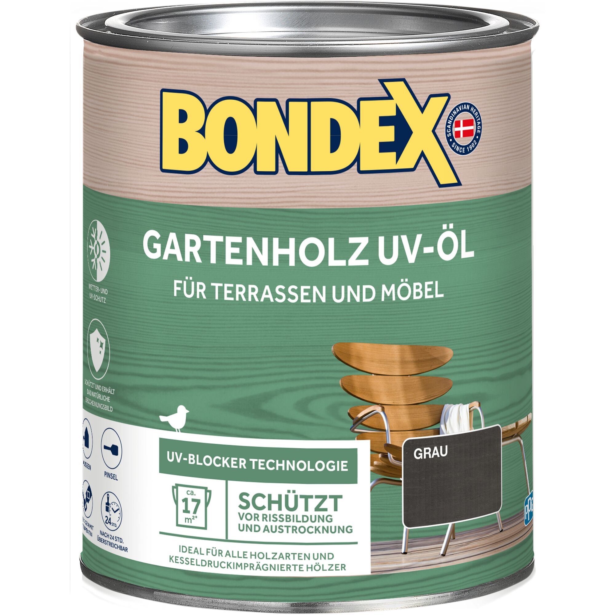 Bondex Gartenholz UV-Öl grau