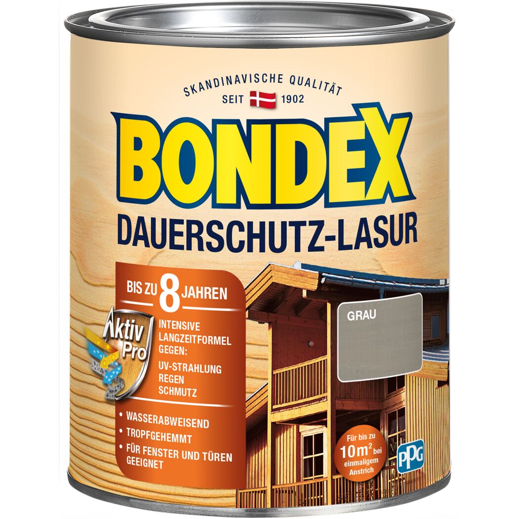 Bondex Dauerschutz-Lasur grau