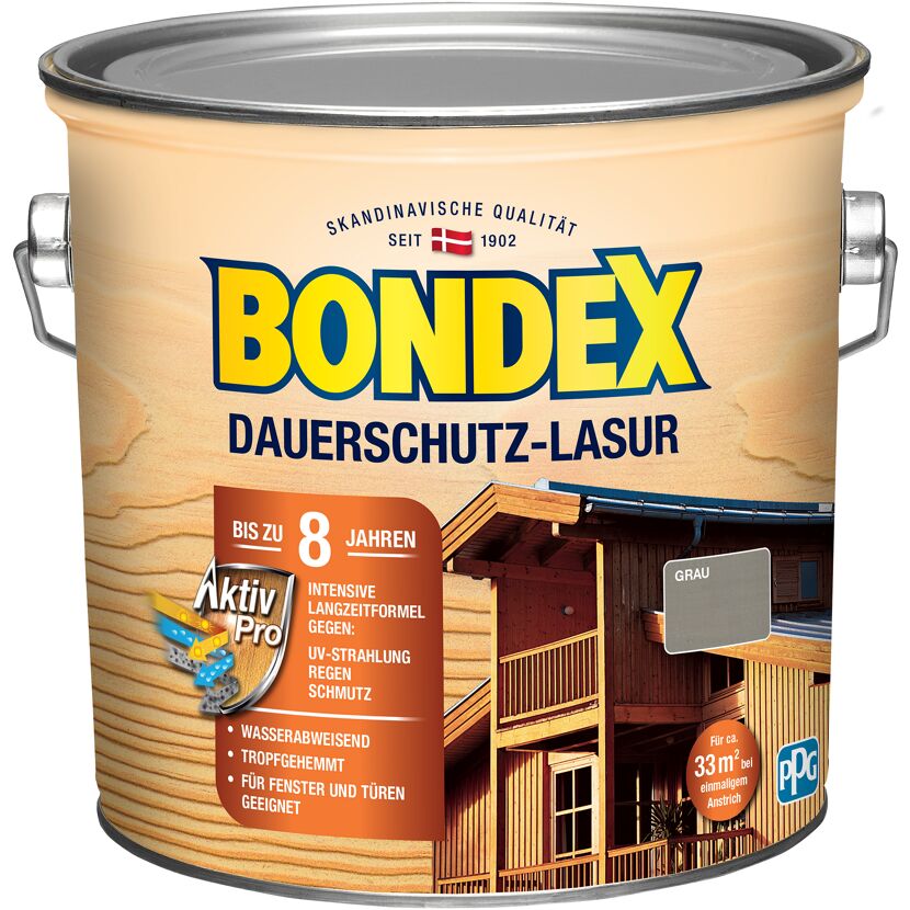 Bondex Dauerschutz-Lasur in Grau