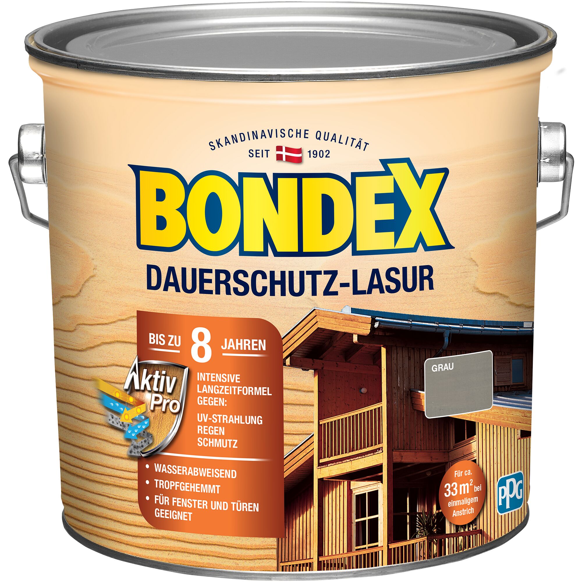 Bondex Dauerschutz-Lasur in Grau