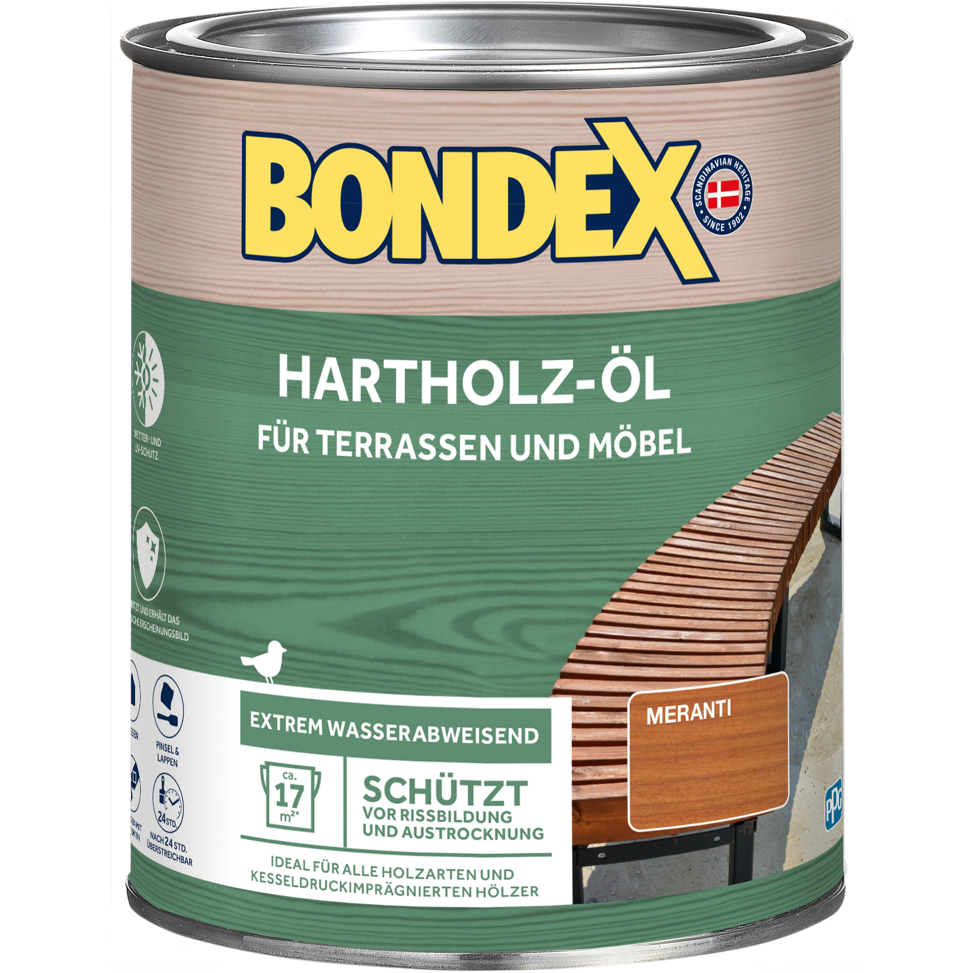 Hartholzöl meranti 750 ml + product picture