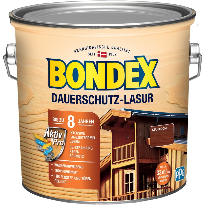 Dauerschutzlasur mahagonifarben 2,5 l