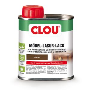 Clou Möbel-Lasurlack L4 125 ml teakfarben hell