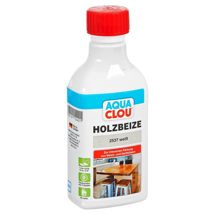 Clou Clou Holzbeize Aqua wei  250 ml
