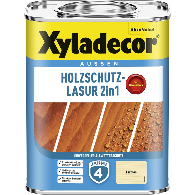 Xyladecor Holzschutz-Lasur 2in1 farblos