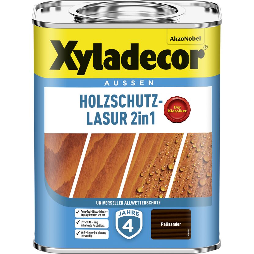 Xyladecor Holzschutz-Lasur 2in1 Palisander